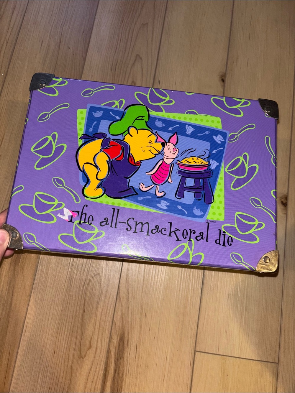 Vintage Winnie the Pooh & Piglet Decorative Keepsake Box - Purple